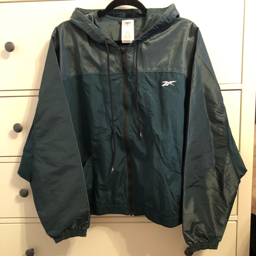 Reebok vintage dark green jacket